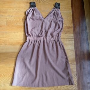 NWOT Wyatt v-neck dress beaded straps